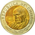 Coin, Chile, Cardinal Raul Silva Henriquez, 500 Pesos, 2008, Santiago