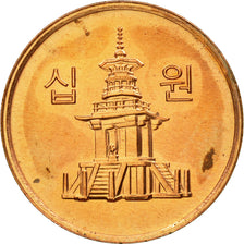 Coin, KOREA-SOUTH, 10 Won, 2008, EF(40-45), Aluminum-Bronze, KM:33.2a