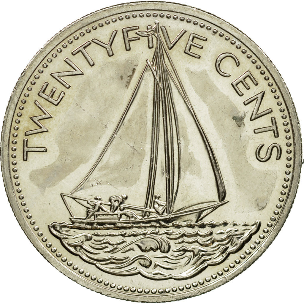 Moneta, Bahamas, Elizabeth II, 25 Cents, 2005, SPL-, Rame-nichel, KM:63.2