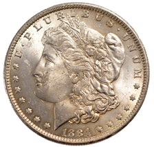 UNITED STATES, Morgan Dollar, Dollar, 1884, U.S. Mint, KM #110, AU(55-58),...