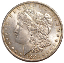UNITED STATES, Morgan Dollar, Dollar, 1883, U.S. Mint, KM #110, AU(55-58),...