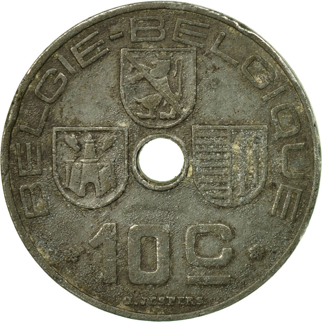Coin, Belgium, 10 Centimes, 1944, VF(20-25), Zinc, KM:126