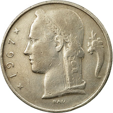 Coin, Belgium, 5 Francs, 5 Frank, 1967, EF(40-45), Copper-nickel, KM:135.1