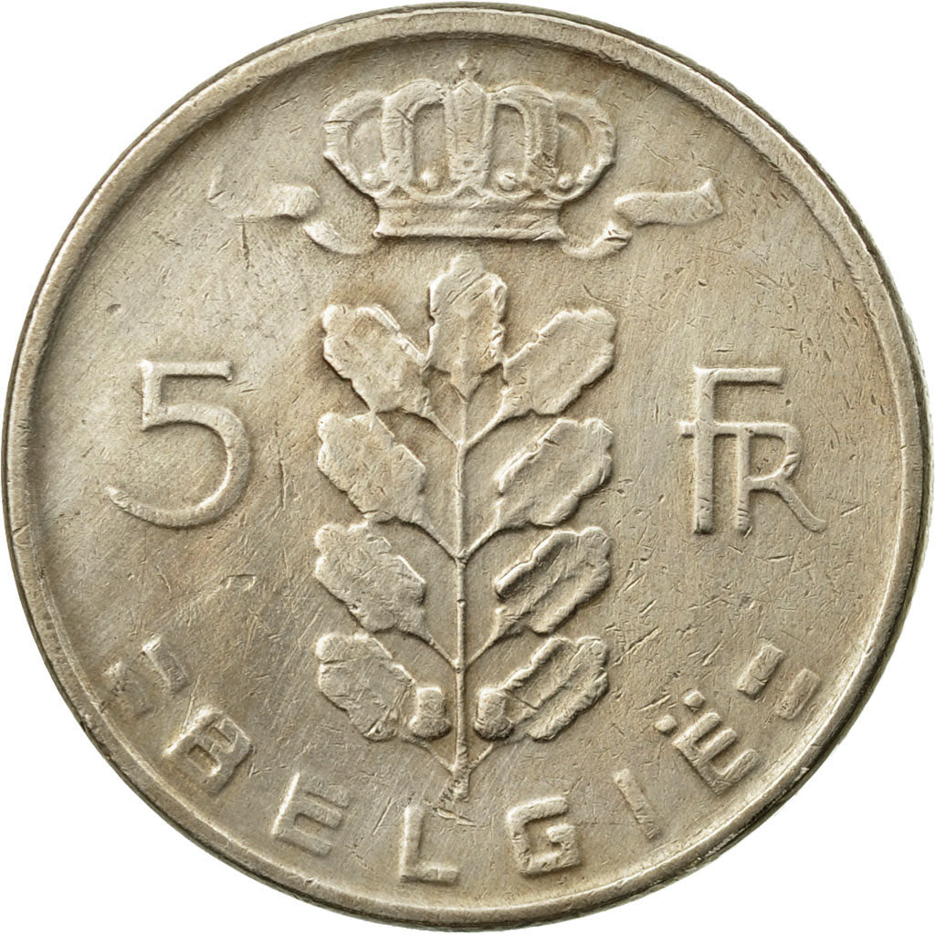 Coin, Belgium, 5 Francs, 5 Frank, 1967, VF(30-35), Copper-nickel, KM:135.1