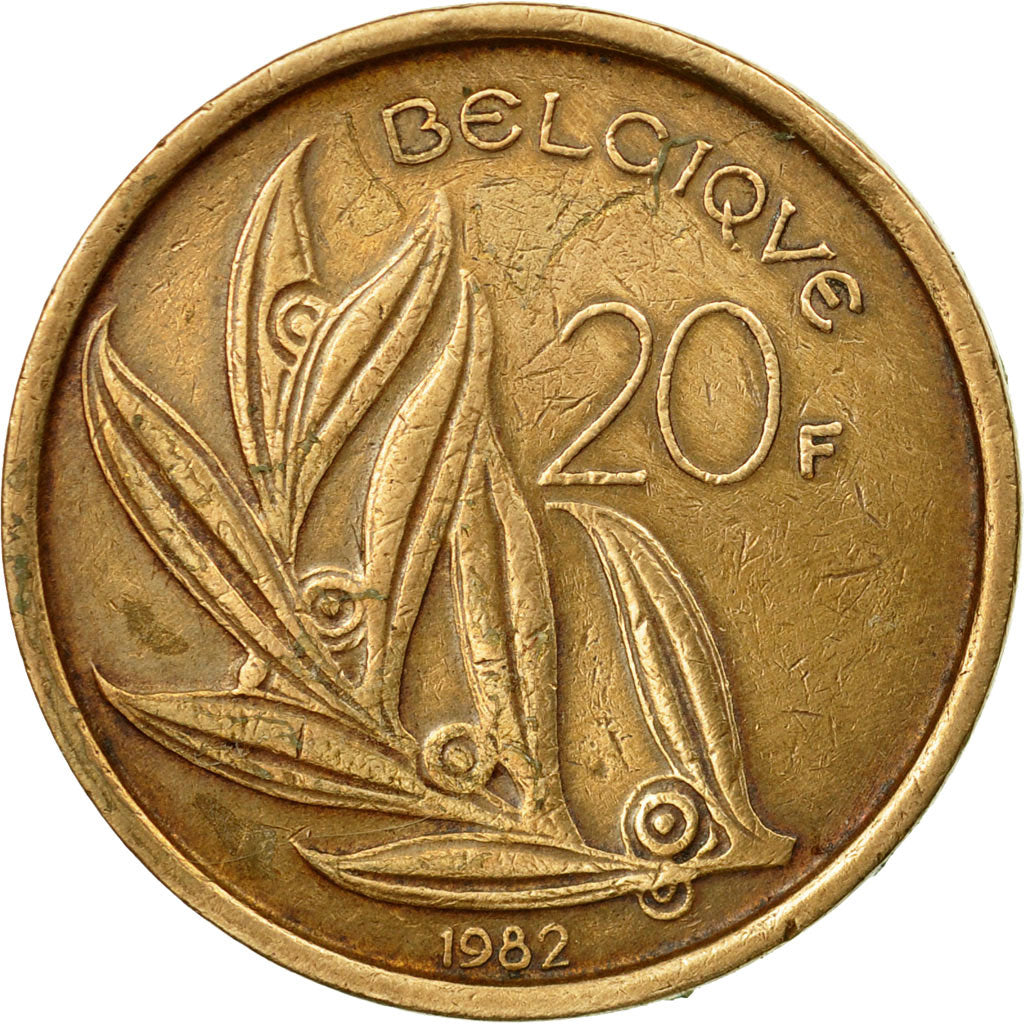 Monnaie, Belgique, 20 Francs, 20 Frank, 1982, TTB, Nickel-Bronze, KM:159