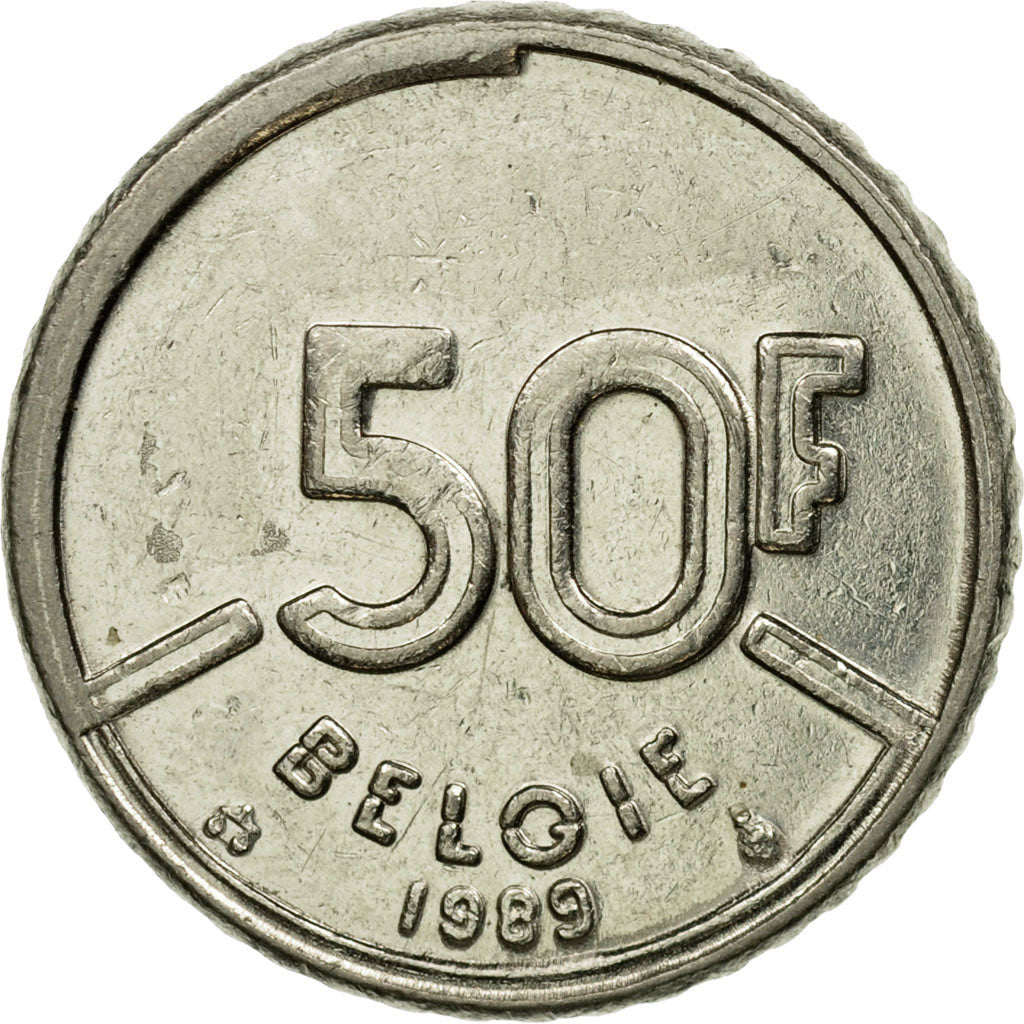 Münze, Belgien, Baudouin I, 50 Francs, 50 Frank, 1989, Brussels, Belgium, SS