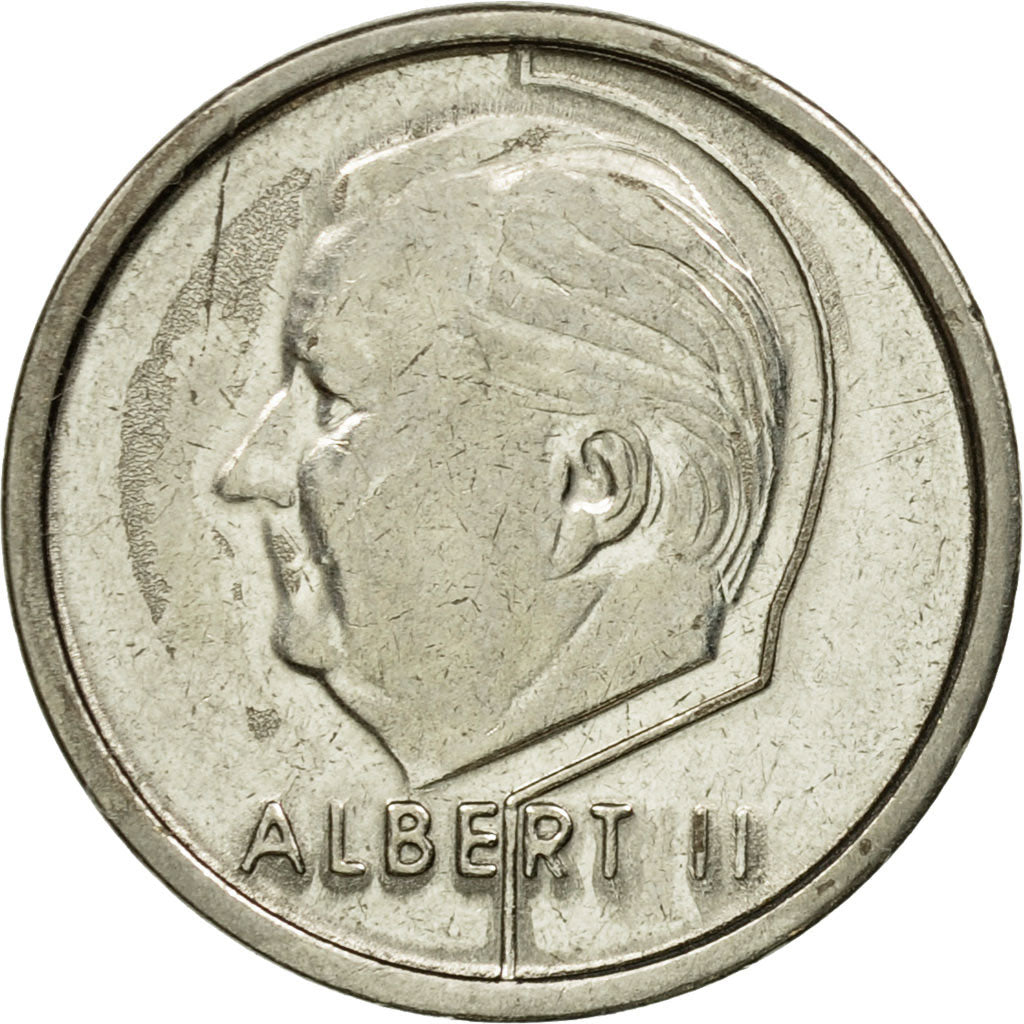 Münze, Belgien, Albert II, Franc, 1995, SS, Nickel Plated Iron, KM:188