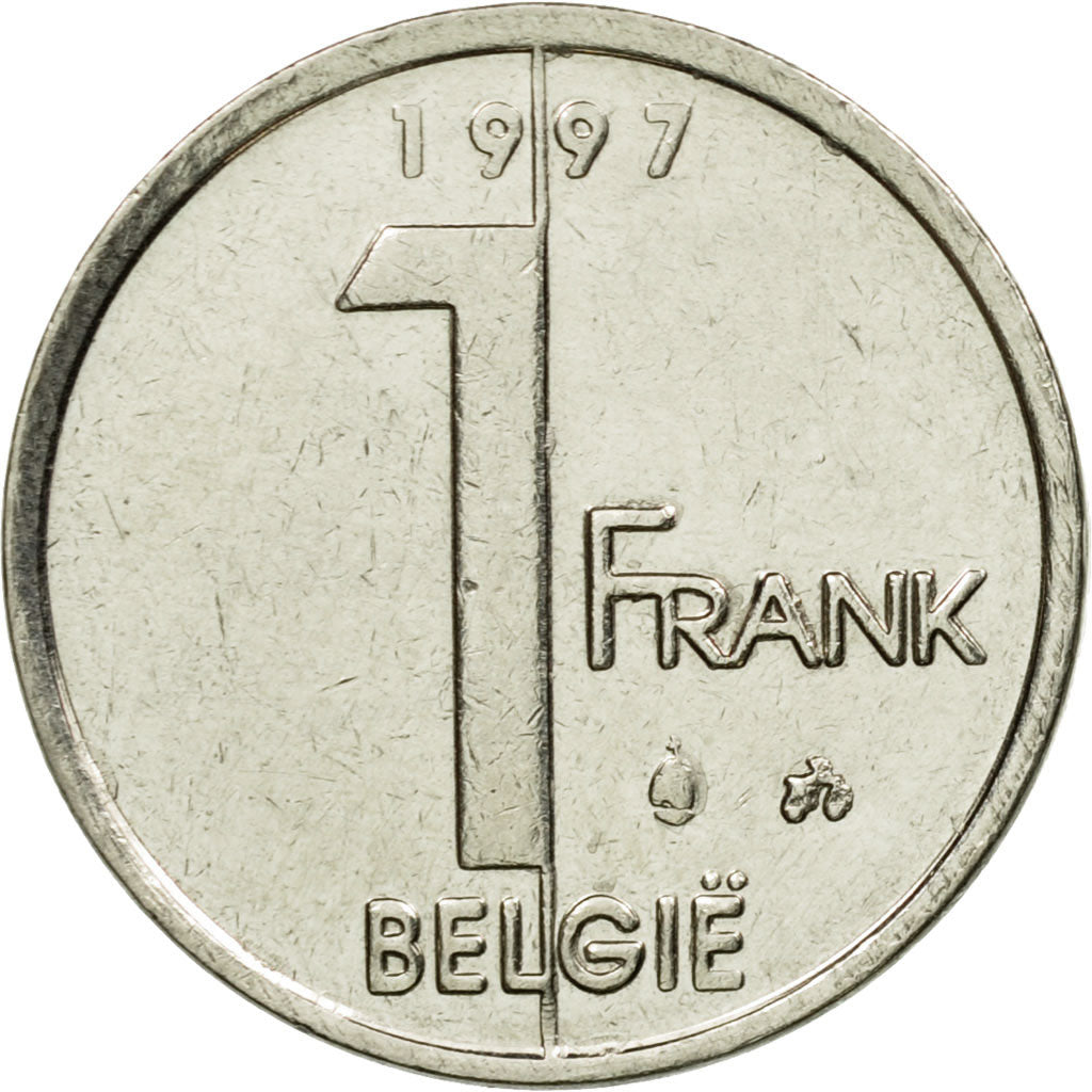 Moneta, Belgio, Albert II, Franc, 1997, BB, Ferro placcato nichel, KM:188