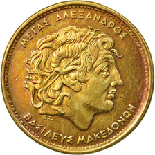 Moneda, Grecia, 100 Drachmes, 1992, Athens, MBC, Aluminio - bronce, KM:159