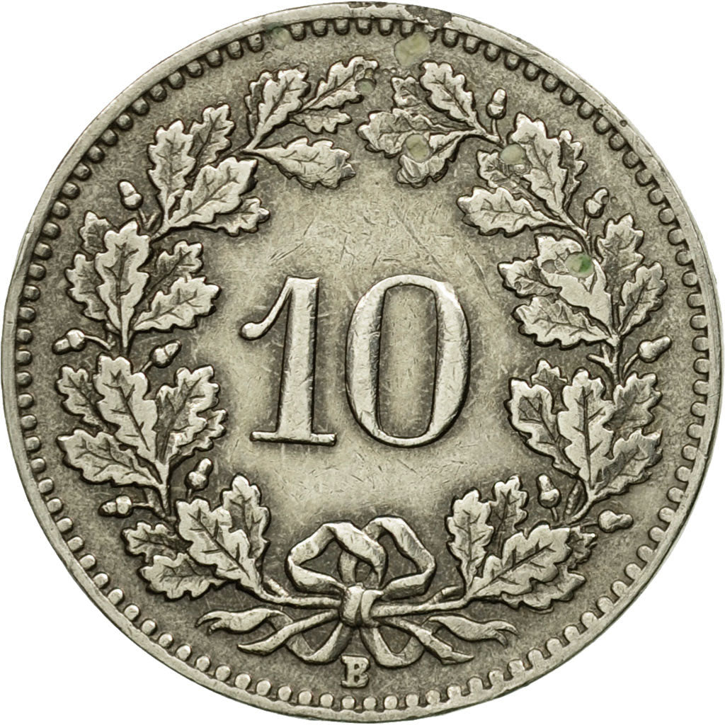 Moneda, Suiza, 10 Rappen, 1939, Bern, MBC, Níquel, KM:27b