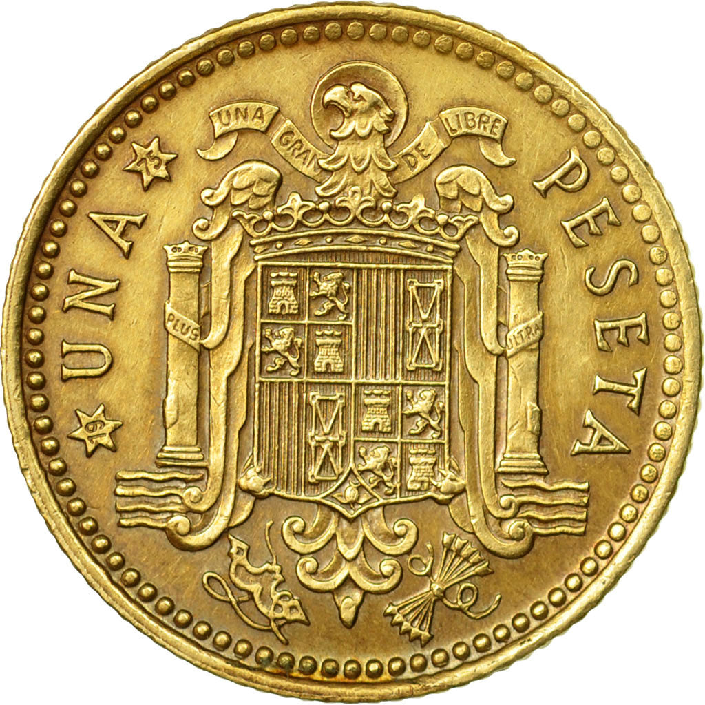 Coin, Spain, Francisco Franco, caudillo, Peseta, 1975, EF(40-45)