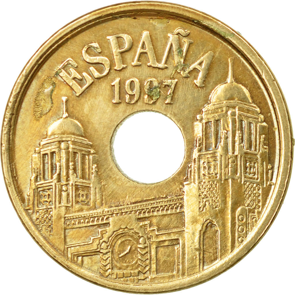 Moneda, España, Juan Carlos I, Melilla, 25 Pesetas, 1997, Madrid, MBC, Aluminio