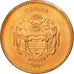 Moneda, Guyana, 5 Dollars, 2005, Royal Mint, MBC, Cobre chapado en acero, KM:51