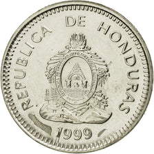 Coin, Honduras, 20 Centavos, 1999, AU(55-58), Nickel plated steel, KM:83a.2