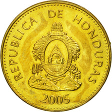 Coin, Honduras, 5 Centavos, 2005, EF(40-45), Brass, KM:72.4