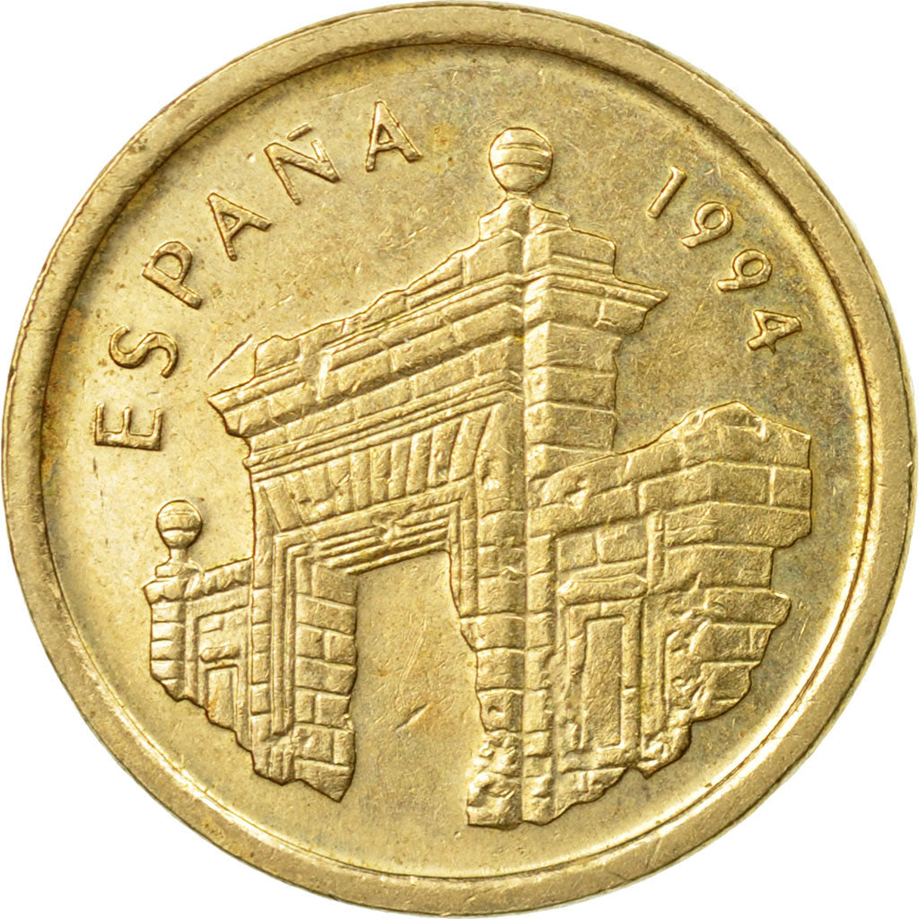 Moneda, España, Juan Carlos I, Aragon, 5 Pesetas, 1994, Madrid, MBC, Aluminio -