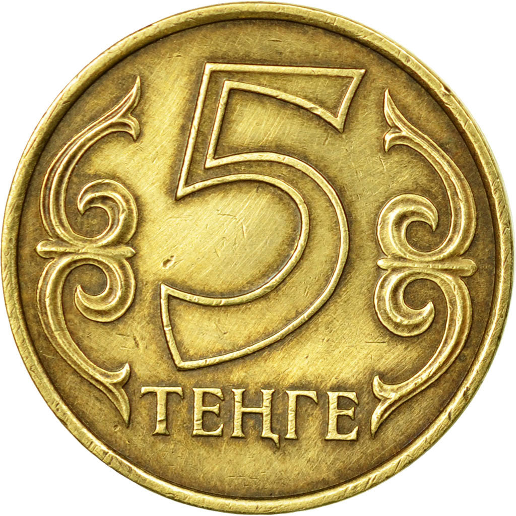 Monnaie, Kazakhstan, 5 Tenge, 2010, TTB, Nickel-brass, KM:24