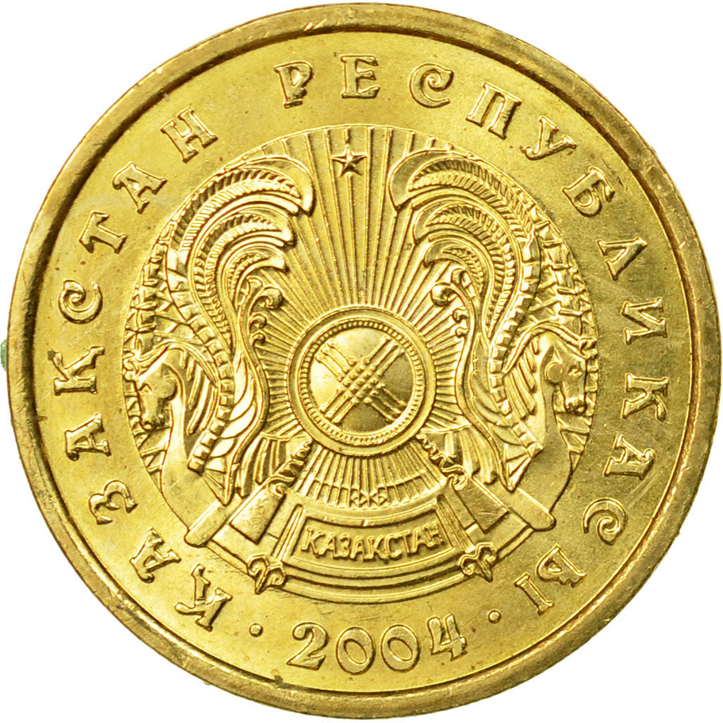 Moneta, Kazakistan, Tenge, 2004, SPL-, Nichel-ottone, KM:23