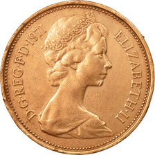 Coin, Great Britain, Elizabeth II, 2 New Pence, 1971, EF(40-45), Bronze, KM:916