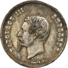 France, Medal, Napoléon III, Exposition Universelle de Paris, 1855, Caqué