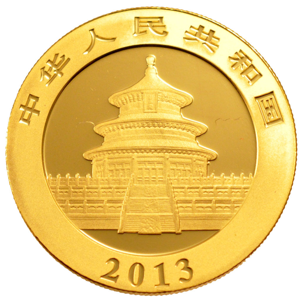 China, 500 Yuan, 2013, MS(65-70), Gold, 31.10