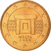 Malta, 5 Euro Cent, 2008, SPL-, Acciaio placcato rame, KM:127