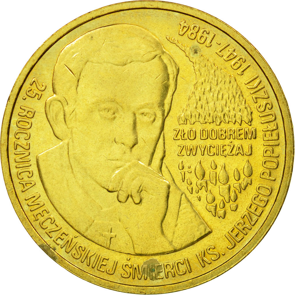 Coin, Poland, Fr. Jerzy Popieluszko, 25th Anniversary of Murder, 2 Zlote, 2009
