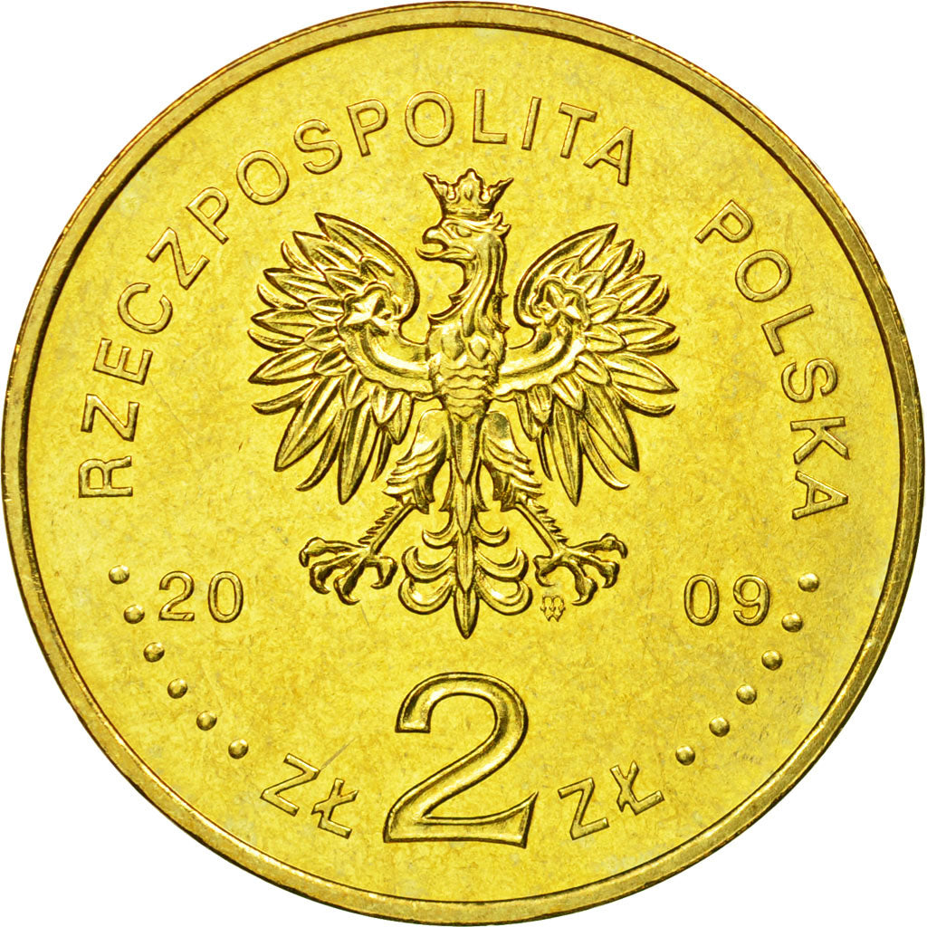 Monnaie, Pologne, Trzebnica, 2 Zlote, 2009, Warsaw, TTB, Laiton, KM:711