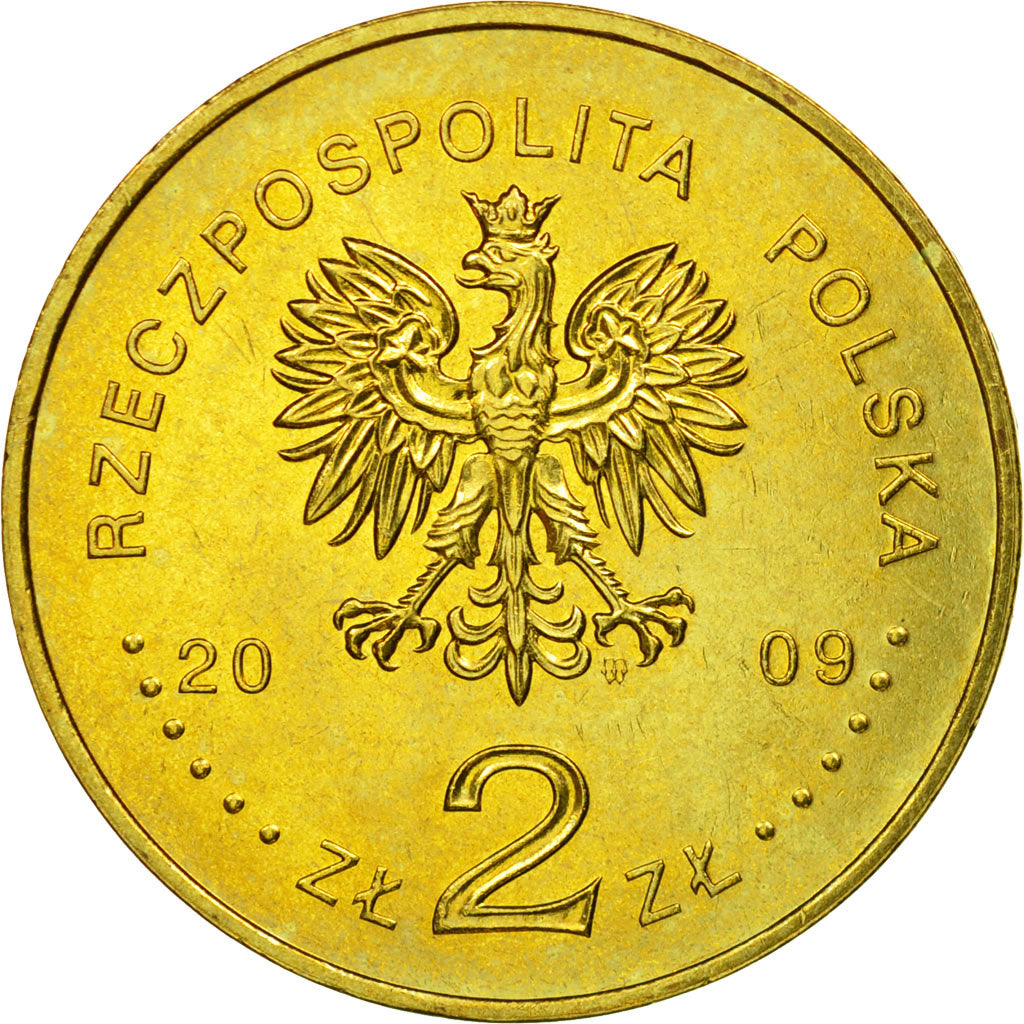 Coin, Poland, Polish Underground, 2 Zlote, 2009, Warsaw, EF(40-45), Brass