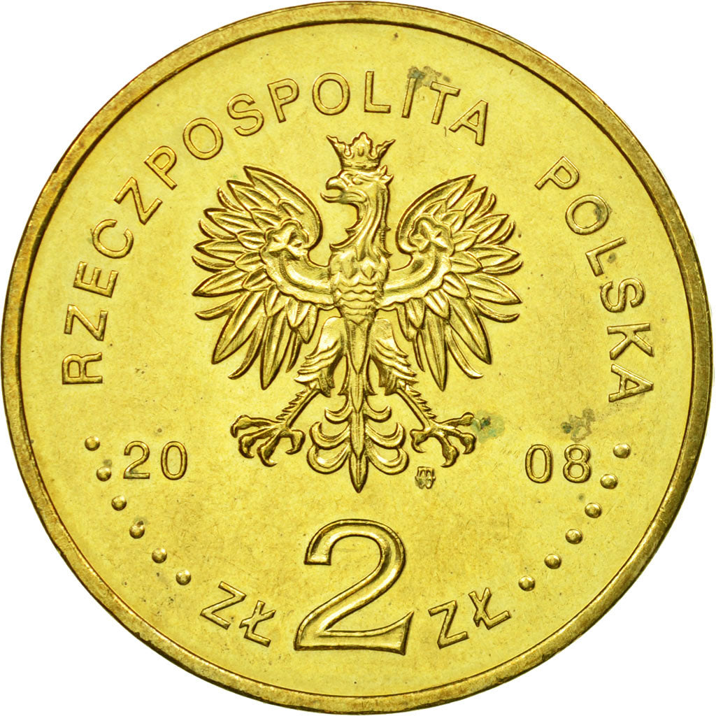 Monnaie, Pologne, 40th Anniversary Rocznica March, 2 Zlote, 2008, Warsaw, TTB