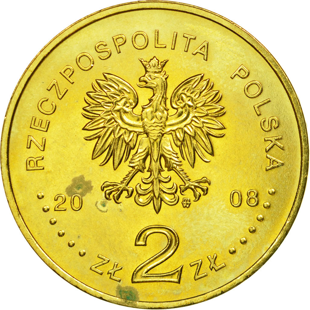 Munten, Polen, Polish Travellers & Explorers, 2 Zlote, 2008, ZF, Tin, KM:648