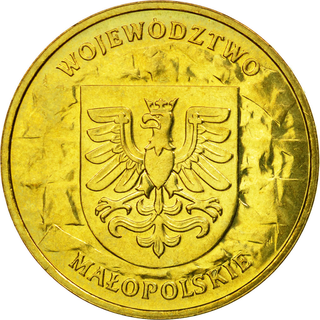 Monnaie, Pologne, Malopolskie District, 2 Zlote, 2004, Warsaw, SUP, Laiton