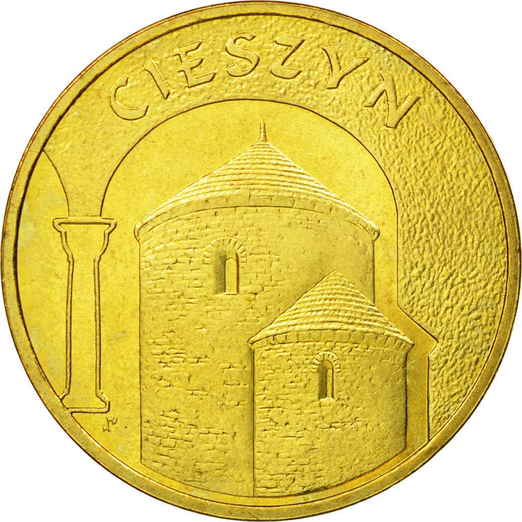 Coin, Poland, Cizsyn, 2 Zlote, 2005, Warsaw, EF(40-45), Brass, KM:753