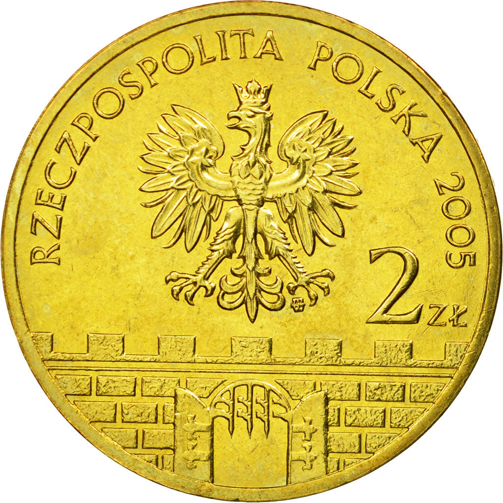 Coin, Poland, Cizsyn, 2 Zlote, 2005, Warsaw, EF(40-45), Brass, KM:753