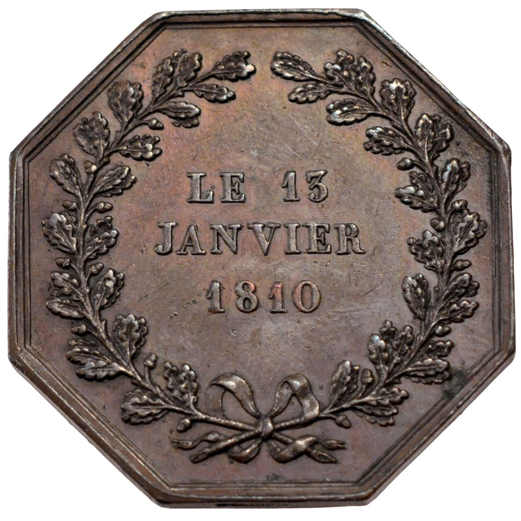 France, Trades, Token, 1810, AU(55-58), Copper, 17.15