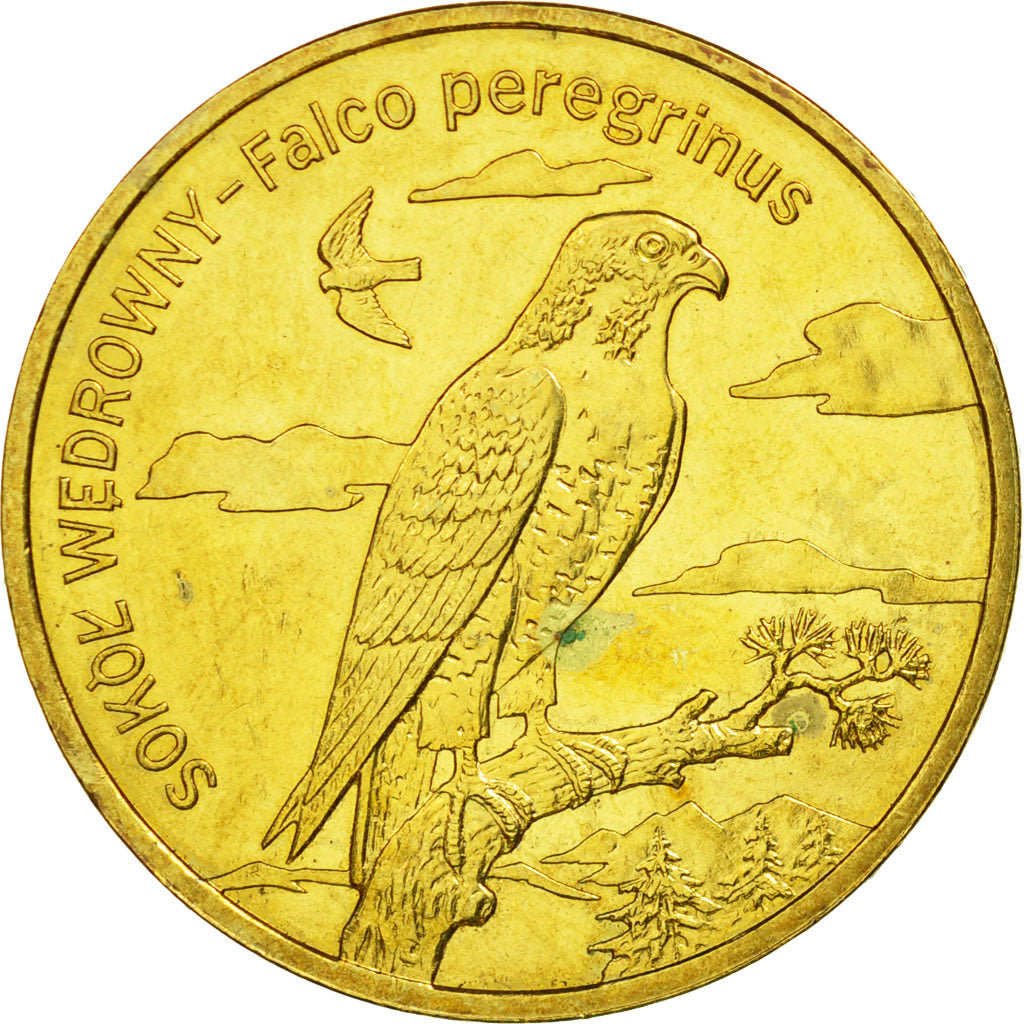 Coin, Poland, 2 Zlote, 2008, Warsaw, EF(40-45), Brass, KM:627