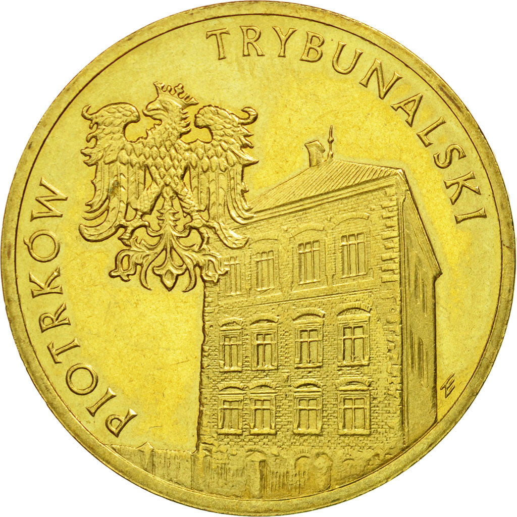 Coin, Poland, 2 Zlote, 2008, Warsaw, VF(30-35), Brass, KM:628