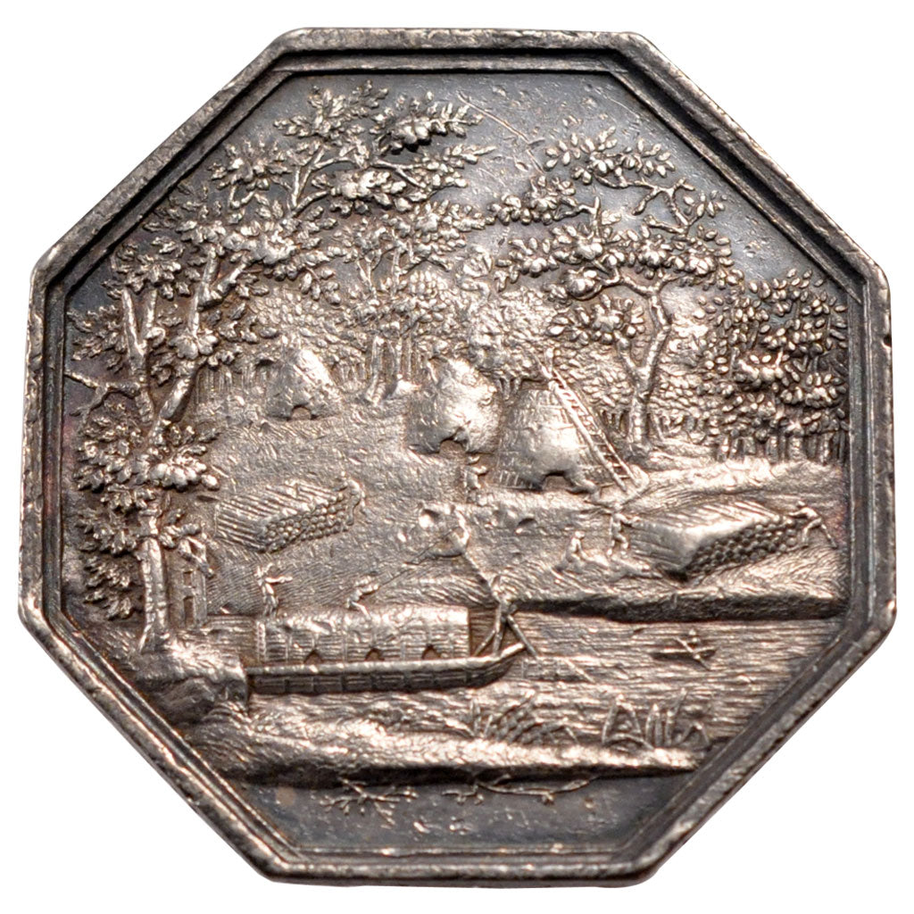 France, Trades, Token, 1820, EF(40-45), Silver, 16.67