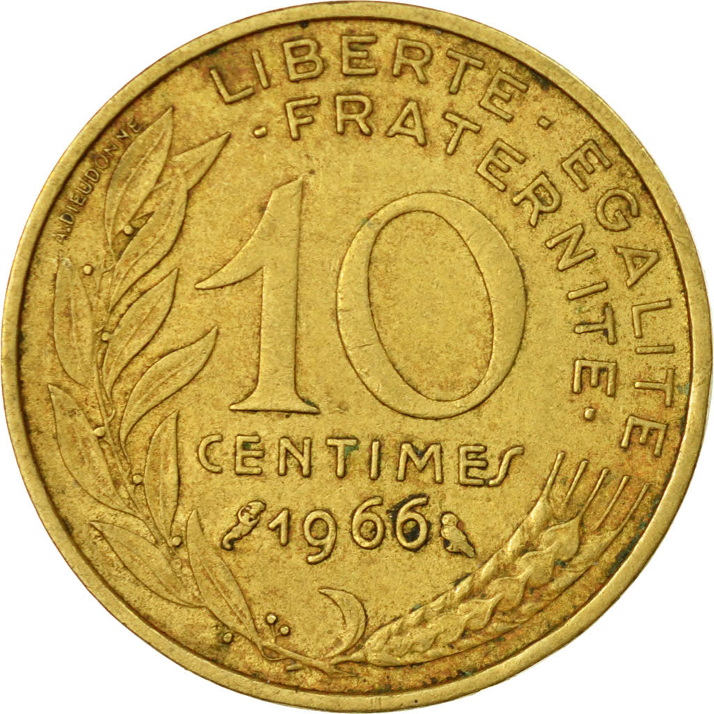 Monnaie, France, Marianne, 10 Centimes, 1966, Paris, TB, Aluminum-Bronze