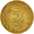 Moneda, Francia, Marianne, 5 Centimes, 1969, Paris, BC+, Aluminio - bronce