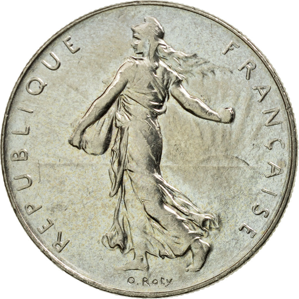 Coin, France, Semeuse, Franc, 1991, AU(55-58), Nickel, KM:925.2, Gadoury:474
