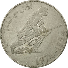 Coin, Algeria, 20th Anniversary of Revolution, 5 Dinars, 1974, Paris, EF(40-45)