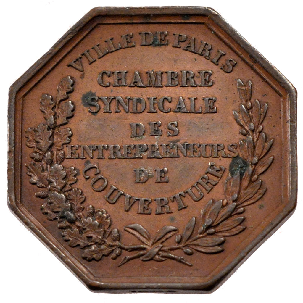 France, Trades, Token, 1846, EF(40-45), Copper, 15.96