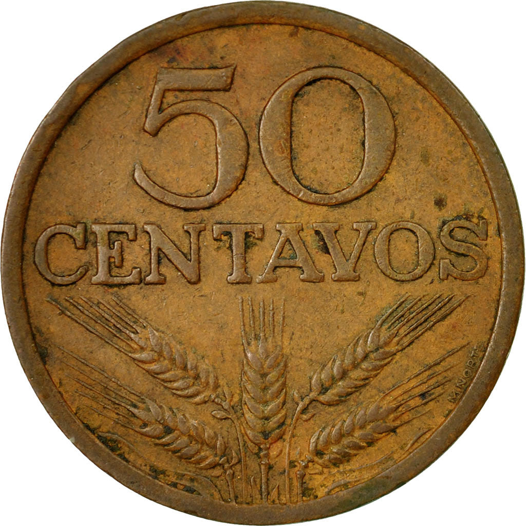 Monnaie, Portugal, 50 Centavos, 1973, TB, Bronze, KM:596