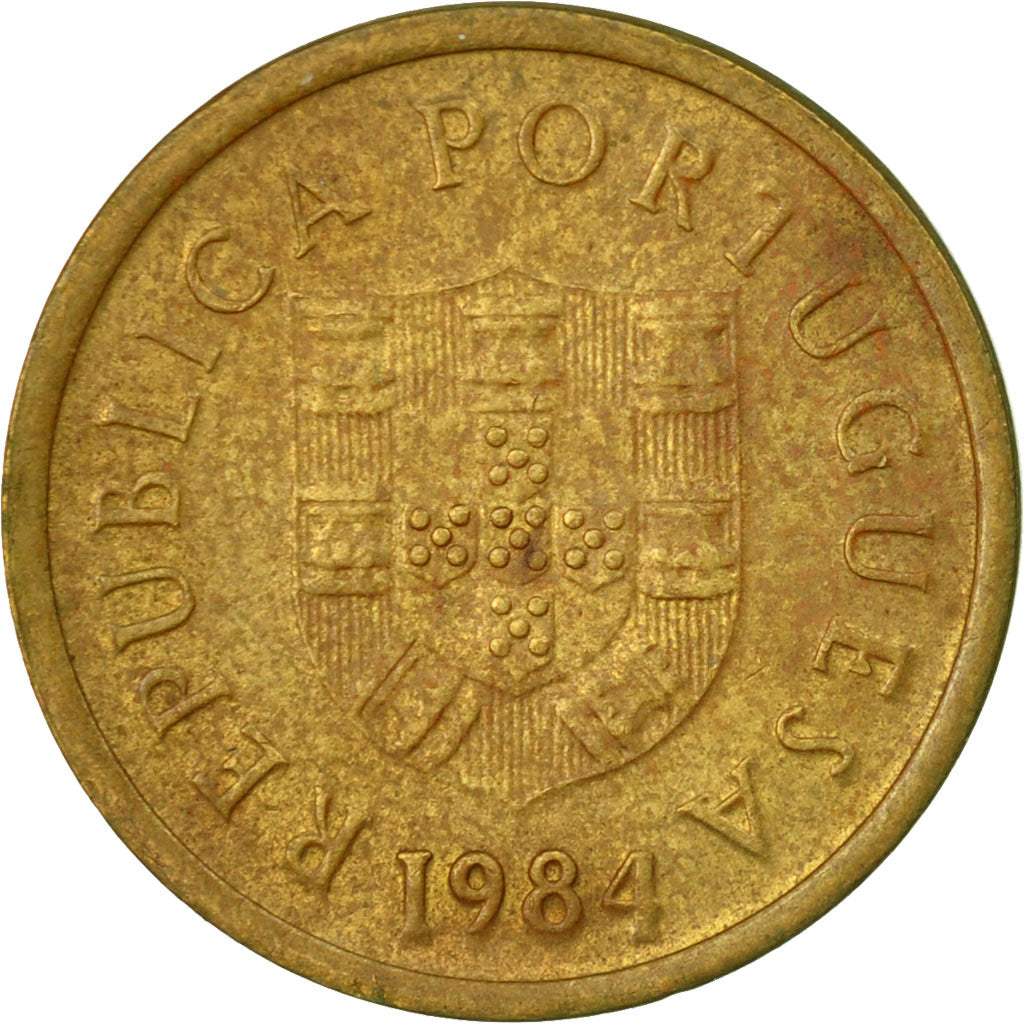 Coin, Portugal, Escudo, 1984, VF(20-25), Nickel-brass, KM:614