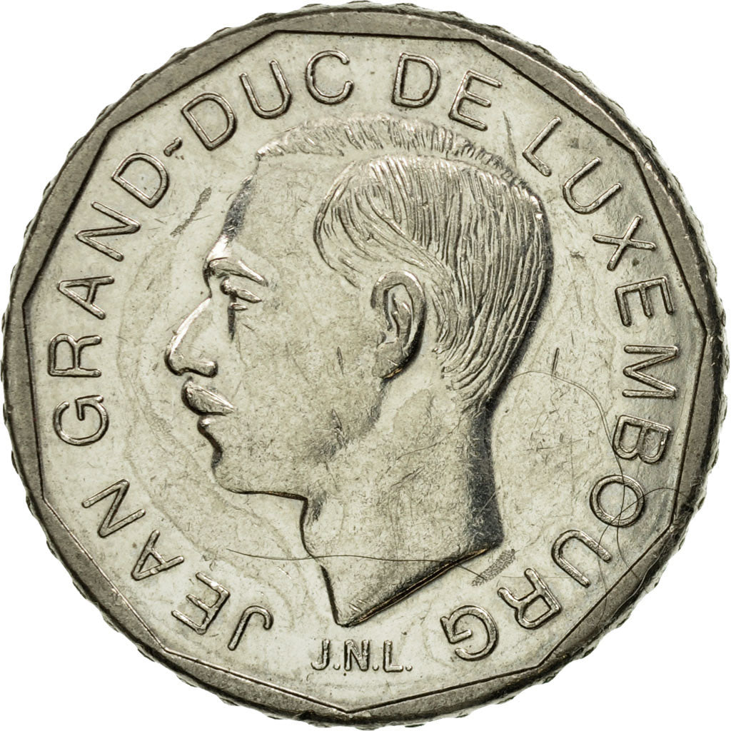 Moneda, Luxemburgo, Jean, 50 Francs, 1990, MBC, Níquel, KM:66