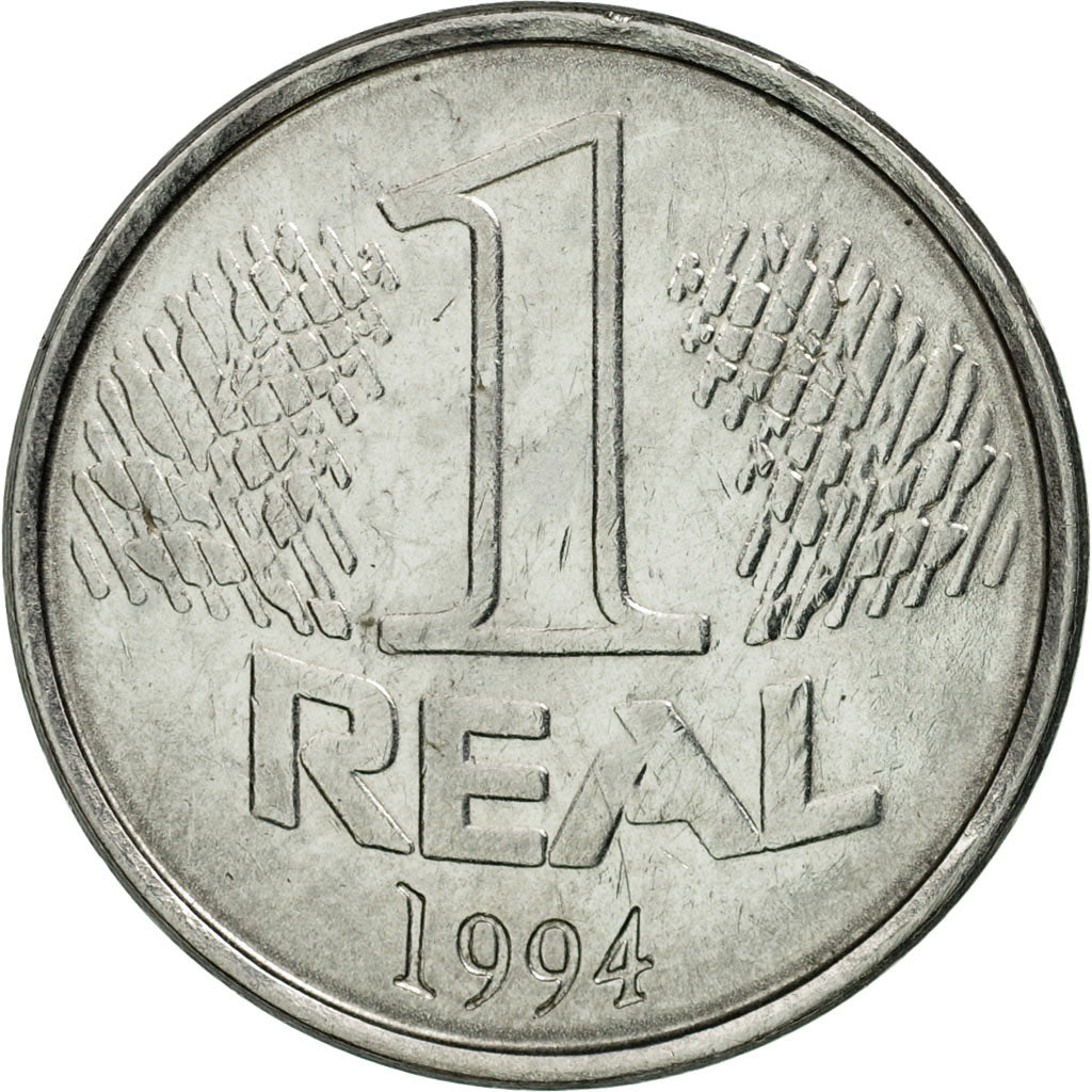 Coin, Brazil, Real, 1994, EF(40-45), Stainless Steel, KM:636