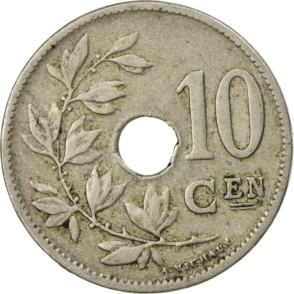 Munten, België, 10 Centimes, 1921, FR+, Copper-nickel, KM:86
