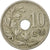 Moneda, Bélgica, 10 Centimes, 1921, BC+, Cobre - níquel, KM:86