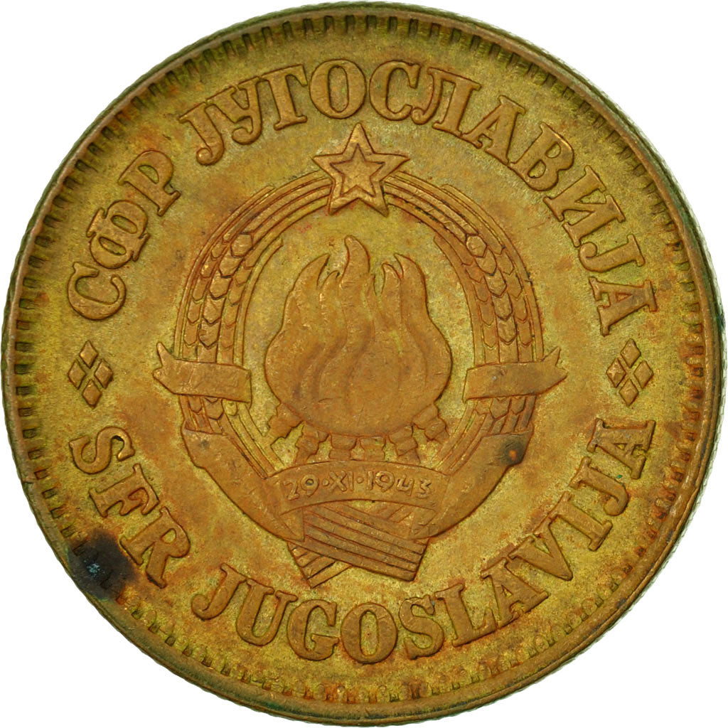Münze, Jugoslawien, 50 Para, 1977, S, Messing, KM:46.1